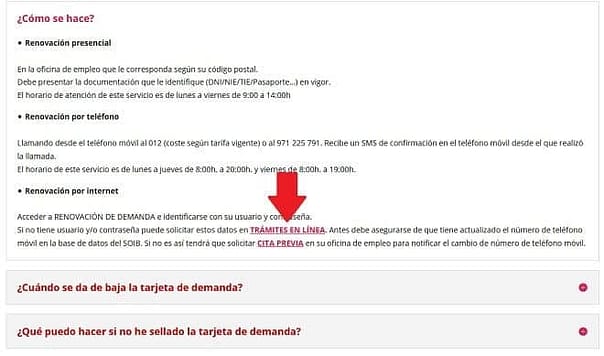 Sellar paro en Islas Baleares por internet 3 oficina virtual islas baleares empleo