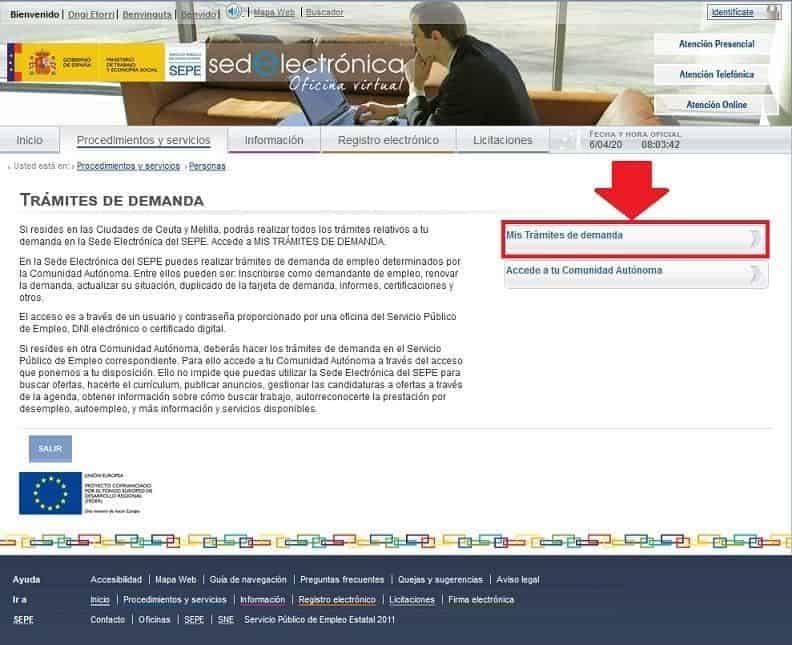 Sellar paro Ceuta y Melilla por internet 1 sellar el paro en Ceuta y Melilla por internet