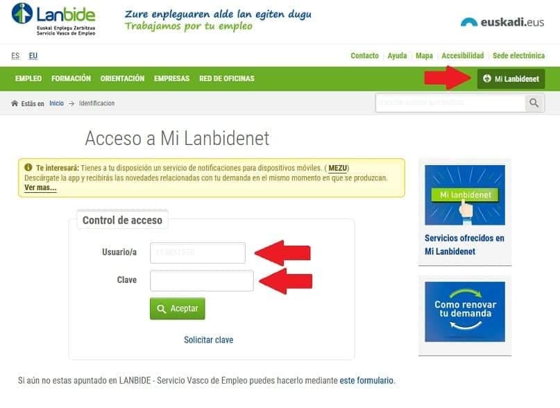 Sellar paro País Vasco por internet 2 renovar el paro en País Vasco lanbide